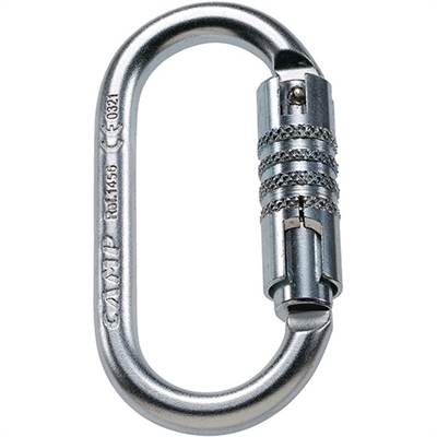 CAMP - OVAL PRO 3LOCK- AUTO BLOCK - Carabiner CARBON STEEL - 1456 (A)